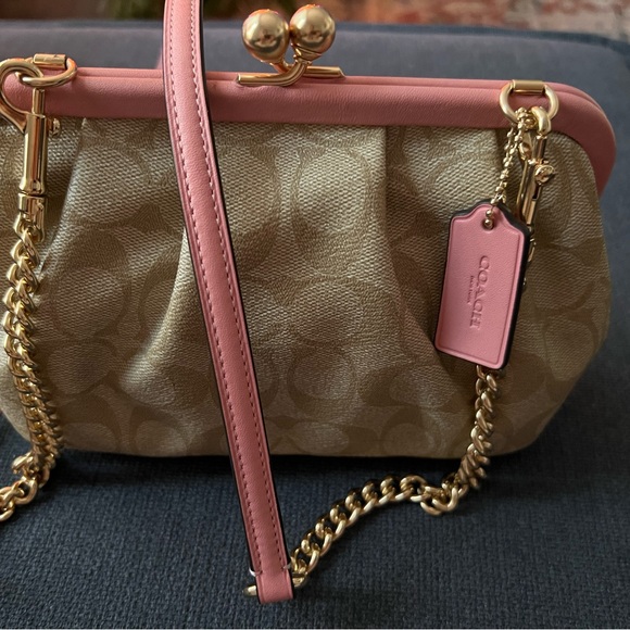 Coach Bags Coach Nora Kisslock Crossbody In Signature Canvas Poshmark